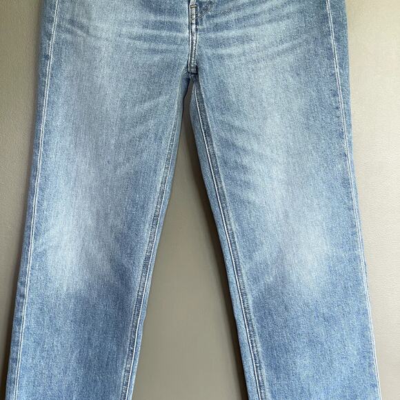 NWOT FRANK & EILEEN MONAGHAN Mom Jean Size 25 Blue Denim High Waist Straight Leg - Picture 7 of 16